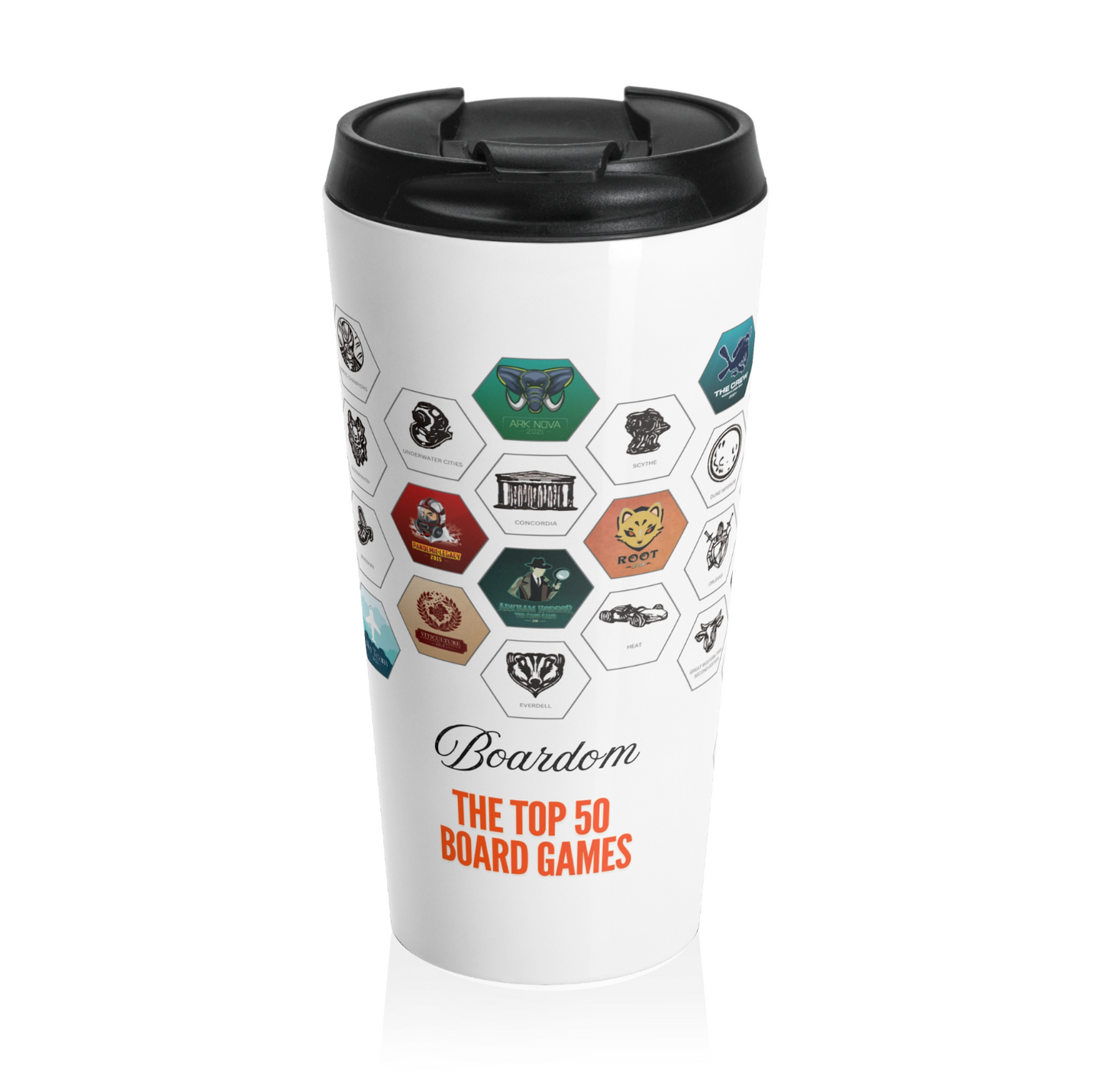 Board Game Sticker Travel Mug