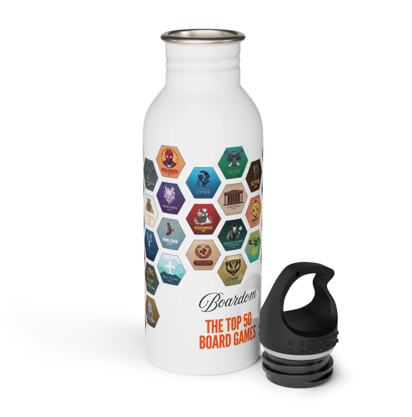 Board Game Sticker Stainless Steel Bottle