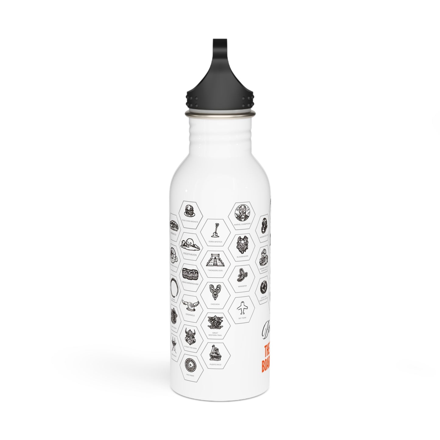 Board Game Sticker Stainless Steel Bottle